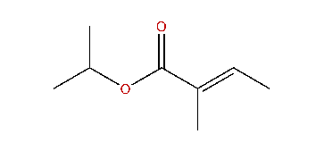 Isopropyl (E)-2-methyl-2-butenoate